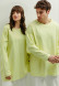 Лонгслів mega oversize unisex з рібани сірий меланж